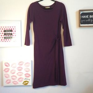 Eggplant (deep purple) color sweater dress